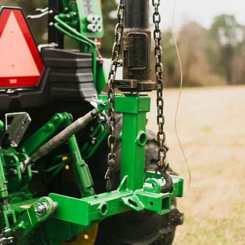 Titan Attachments 3 Point Gooseneck Tractor Trailer Hitch (Green, Frame Only) - color: Green, size: No Spear