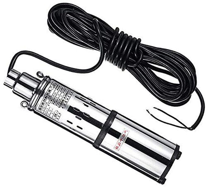Deep Well Solar Submersible Pump Solar Water Pump DC 24V 200W Pure Copper Motor 98ft High Lift 4.2 GPM Large Flow - color: 24v 200w