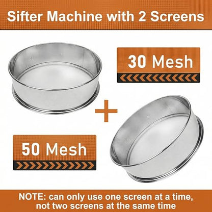 Sidasu Automatic Vibrating Sieve Shaker–30&50 Mesh Flour Sifter - size: Sifter Machine(30+50 mesh)