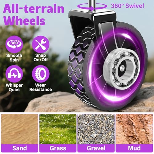 Wagons Cart Foldable, 280 lbs Collapsible Wagon with Wheels for Camping - size: 280LBS