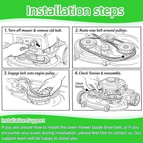 144200 Lawn Mower V Belt 1/2" x 88"inch Compatible with AYP 532144200 178138 121979X 105380X 532131290 419271 531007562 532126520 - size: 144200