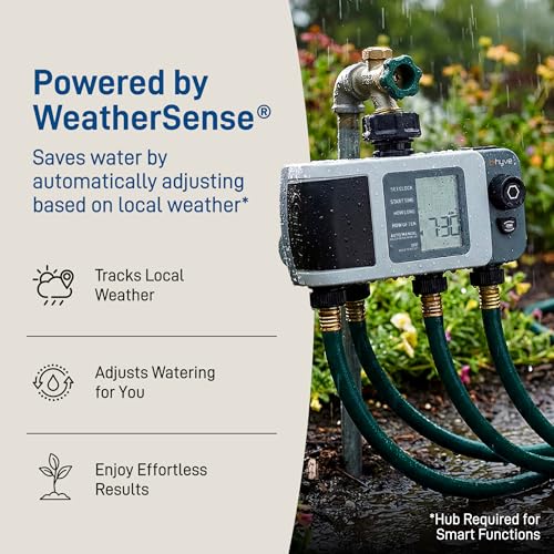 Orbit B-hyve XD 4-Port Smart Hose Watering Timer - App Controlled - Smart WeatherSense - Bluetooth Sprinkler Timer with Remote Control - Multi Outlet Yard Irrigation System - 24634 - size: 4-Port, style: Bluetooth
