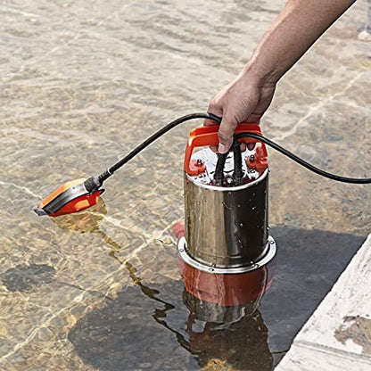 Prostormer 1HP 3700GPH Clean/Dirty Stainless Steel Submersible Sump Pump