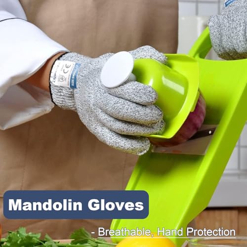 Dowellife Cut Resistant Gloves Food Grade Level 5 Protection, Safety Kitchen Cut Gloves for Chef Oyster Shucking Mandolin Knife Butcher Meat Cutting - size: Large (Pack of 1), style: Original
