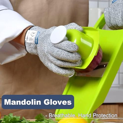 Dowellife Cut Resistant Gloves Food Grade Level 5 Protection, Safety Kitchen Cut Gloves for Chef Oyster Shucking Mandolin Knife Butcher Meat Cutting - size: Large (Pack of 1), style: Original