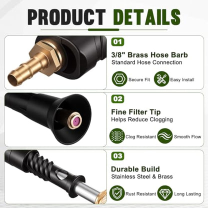 2 Pcs Adjustable Agricultural Sprayer Guns up to 5.5 GPM 400 PSI