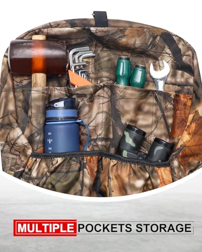 StarknightMT Tractor Seat Cover Waterproof Oxford Fabric Fast Install - color: Maple Leaf Camouflage
