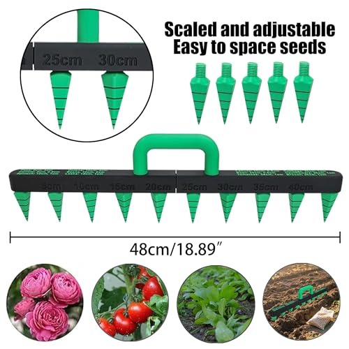 Seed Spreader Tool - Adjustable Detachable Seed Spacer, Seed Planter Tool
