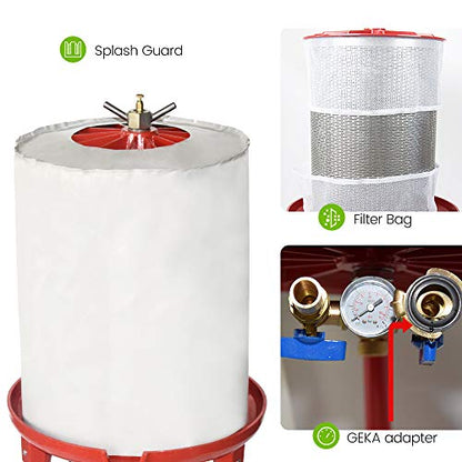 SQUEEZE master Hydraulic Fruit Wine Apple Press -10.7Gallon/40L with Electric Apple Crusher