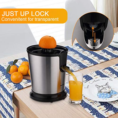 Homeleader Electric Citrus Juicer, Lemon Squeezer with Stainless Steel, Orange Squeezer