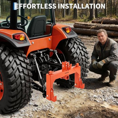 Quick Hitch Cat 1 – 3000 Lbs, 2" Receiver - color: Orange