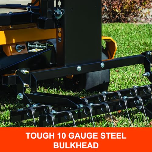 Agri-Fab 48 in Zero Turn Riding Lawn Mower Front Mount Dethatcher with 24 Spring Tines and Anti-Scalp Wheels