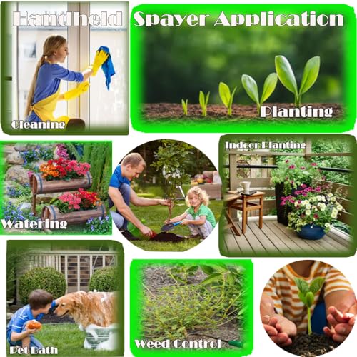 2 Pack Handheld Pump Sprayer, Garden Pressure Water Spray Bottle - color: 1.5L-Grey-2PCS