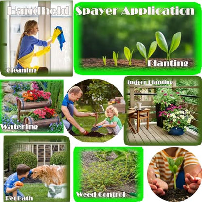 2 Pack Handheld Pump Sprayer, Garden Pressure Water Spray Bottle - color: 1.5L-Grey-2PCS
