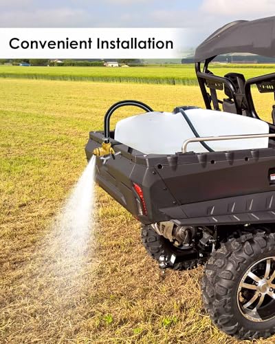 Upgrade Boomless Sprayer Nozzle Fit for Any 2" Thick ATV/UTV Tailgate - size: Black