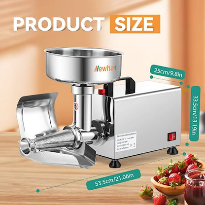 Newhai Electric Tomato Strainer, Commercial Milling Machine Sauce Maker