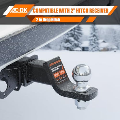 Trailer Hitch Ball Mount with 2-5/16" Ball for 2-Inch Receiver - size: 2-5/16 inch ball