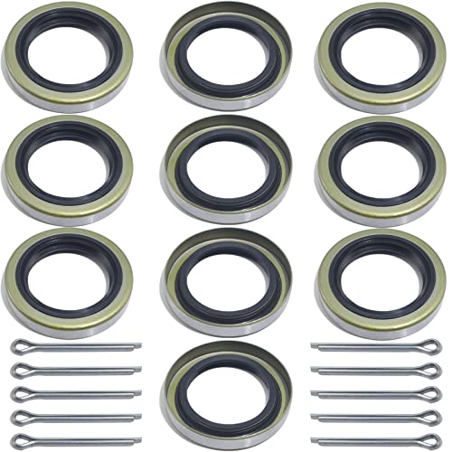 iBroPrat 10pack ID 1.719" x OD 2.565" Trailer Axle Grease Seal for 3500lb