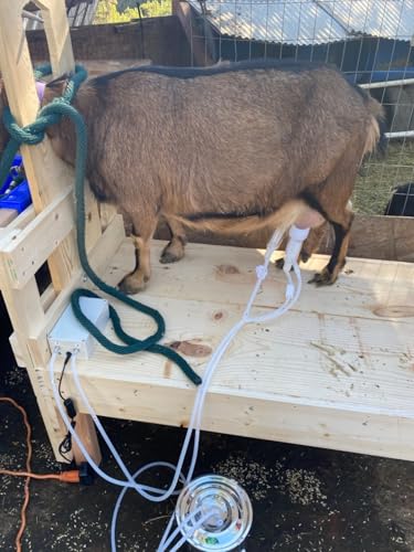3L Goat Milking Machine, Hantop Plug-in Vacuum Pump Goat Milker (Basic)