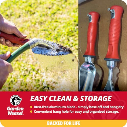 Garden Weasel Multi-Use Transplanter Trowel for Digging Planting Weeding