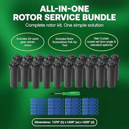 Rain Bird 5000 Rotor with Nozzle Tree 20 Pack + Rotor Screwdriver Tool