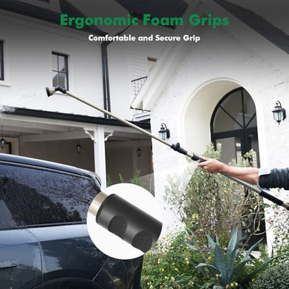 RESTMO Extra Long All Metal Telescoping Watering Wand, 40-70” Garden Wand - size: Extra Long Wand