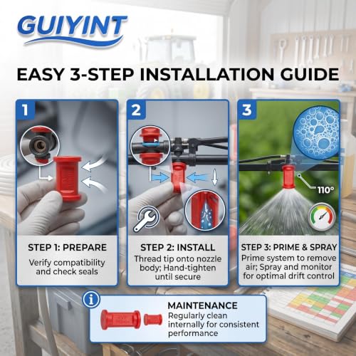 Tip AIXR11004VP Air Induction XR Flat Spray Tips 110° 5 PCS (Red)