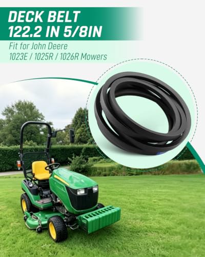 60" Deck Belt Fit for John Deere 1023E 1025R 1026R Mowers, LVU21854 V-Belt