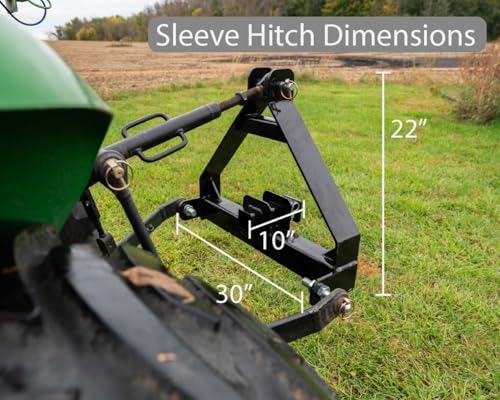 Impact Implements® 3-Point to 2" Hitch Receiver for Cat-1 Farm Attachments