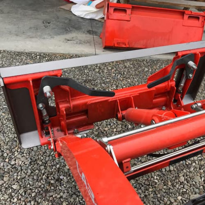 Titan Attachments 3/8in Universal Quick Tach Cut Out Mount Plate, Thick Plate Attachment, Fits Kubota and Bobcat Skid Steers and Tractors - style: 3/8 Inch Cut Out