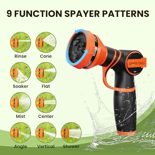 Giraffe Tools Non-Expandable 50ft Garden Hose 1/2“ Flexible Braided Hose - size: 50FT