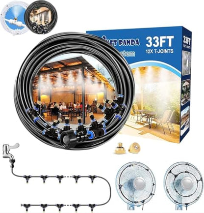 Misters for Outside Patio,Outdoor Water Misting Cooling System,33FT|10M. - size: 35FT