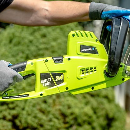 Earthwise CVPH43018 4.5-Amp 2-in-1 Convertible Pole Hedge Trimmer - style: 2-in-1 Pole Hedge Trimmer