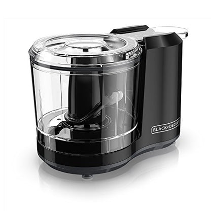 BLACK+DECKER 1.5-Cup Electric Food Chopper, One Touch Pulse, 150W Motor, Stay-Sharp Blade, Dishwasher Safe - size: 1.5 cup capacity