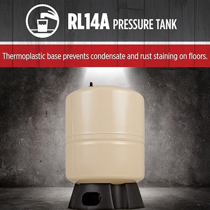 Red Lion RL14A, Vertical Pre-Charged Well Pressure Tank, 14 gallon - style: 14 Gallon Vertical