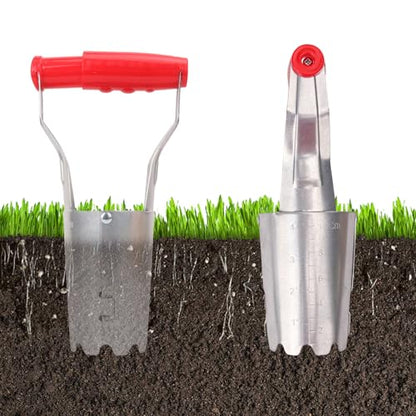 10 Pack Bulb Planter Tool - Bulb Transplanter with Marked Depth, Tulip Bulb Planter Tool - Versatile Tulip Plant Tools for Efficient Planting for Bulbs and Daffodils