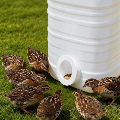 16 Pack Quail Feeder No Waste Feeder Port for DIY Bucket Container (2in) - color: 2in*16pcs