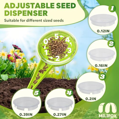 Seed Planter Tool, Seed Dibber, Seed Dispenser, Light Green, 2 Pcs - color: Light Green, 2 Pcs