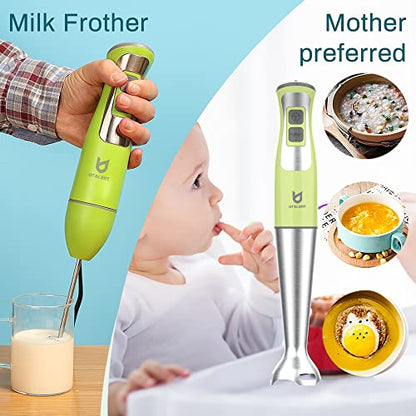 UTALENT 3-in-1 Immersion Hand Blender - Puree Food, Smoothies and Soups