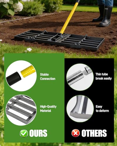 Joyhalo 36in Lawn Leveling Rake - size: 36in