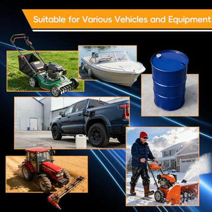 12V Fuel Transfer Pump Set Battery Powered, Gasoline Transfer Pump Moves Up to 120 Gallons Of Gas or Diesel Per Hour with Upgraded Carrying Case, for Vehicles, Boats, Equipments - color: 100GPH