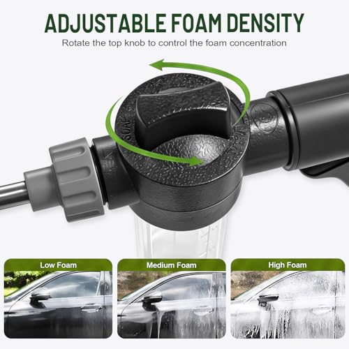 High Pressure Garden Hose Nozzle with Soap Dispenser,Hose End Sprayer
