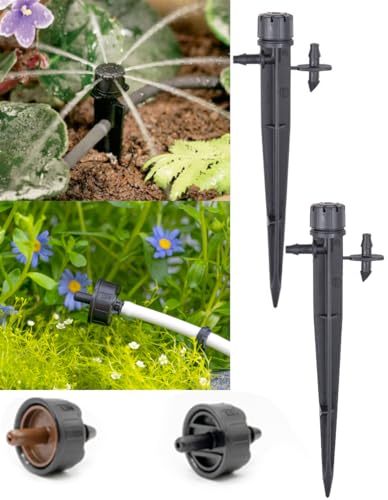 Basic Drip Irrigation Mini Kit Kwik Tube Cutter/Adjustable 360 Stake/Emitters/Punch Multi Tool/Goof Plugs