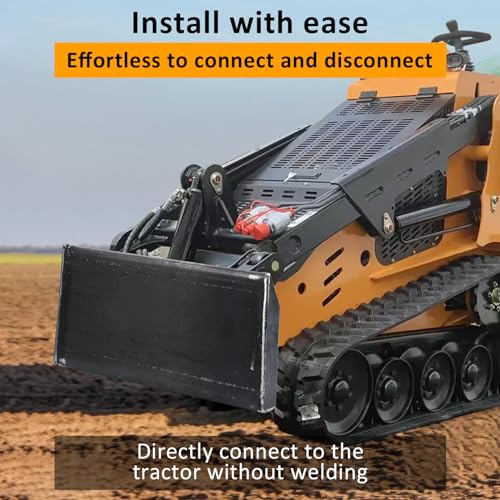 Heavy Duty 1/4" Quick Attach Mount Plate for Mini Skid Steer, Compatible with Toro Dingo & Ditch Witch, 1/2" Thick Insert, Ideal for Attachment and Mounting