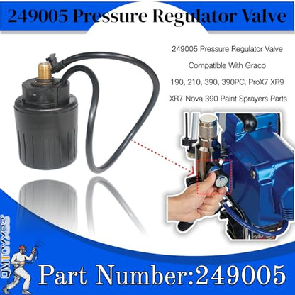 Replacement for Graco 390 Parts - 249005 Pressure Regulator Valve