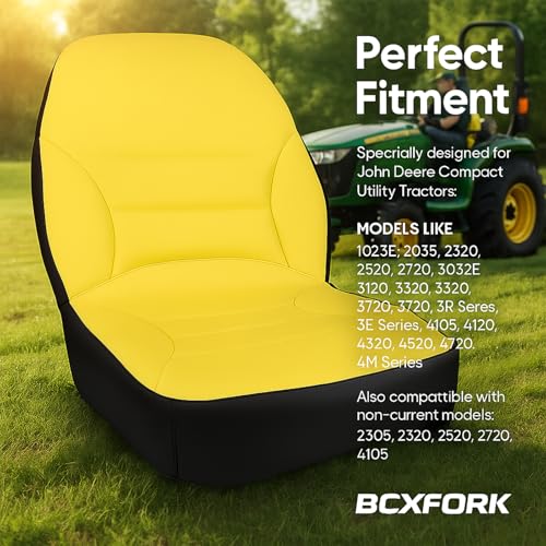 LP95233 Waterproof Seat Cover for John Deere Tractor 3E Series