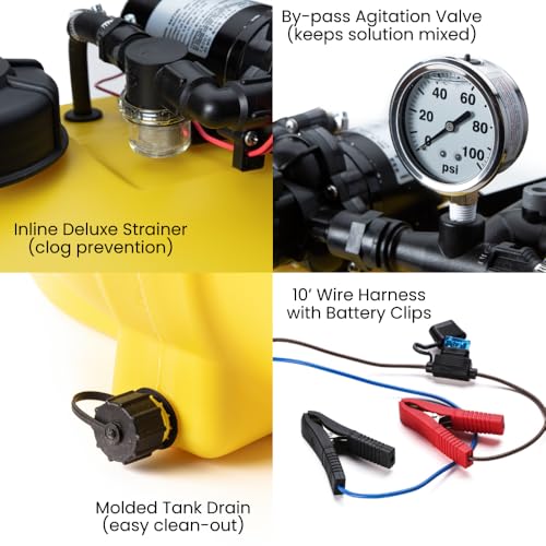 25-Gal Diamond Spot Sprayer | 4.0 GPM 12V Pump (45 PSI) - style: Diamond - 25 Gallon