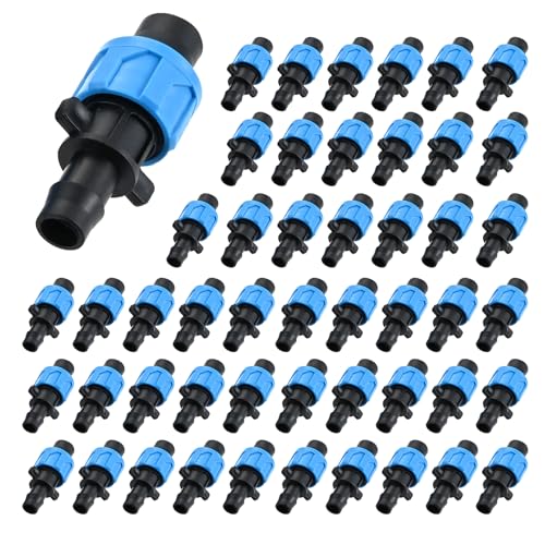 50Pcs Drip Tape Connector, Drip Tape Irrigation Fittings