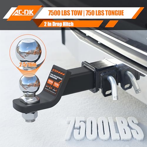 Trailer Hitch Ball Mount with 2-5/16" Ball for 2-Inch Receiver - size: 2-5/16 inch ball
