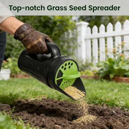 80 Oz Handheld Spreader Shaker, Spreader for Lawns and Gardens